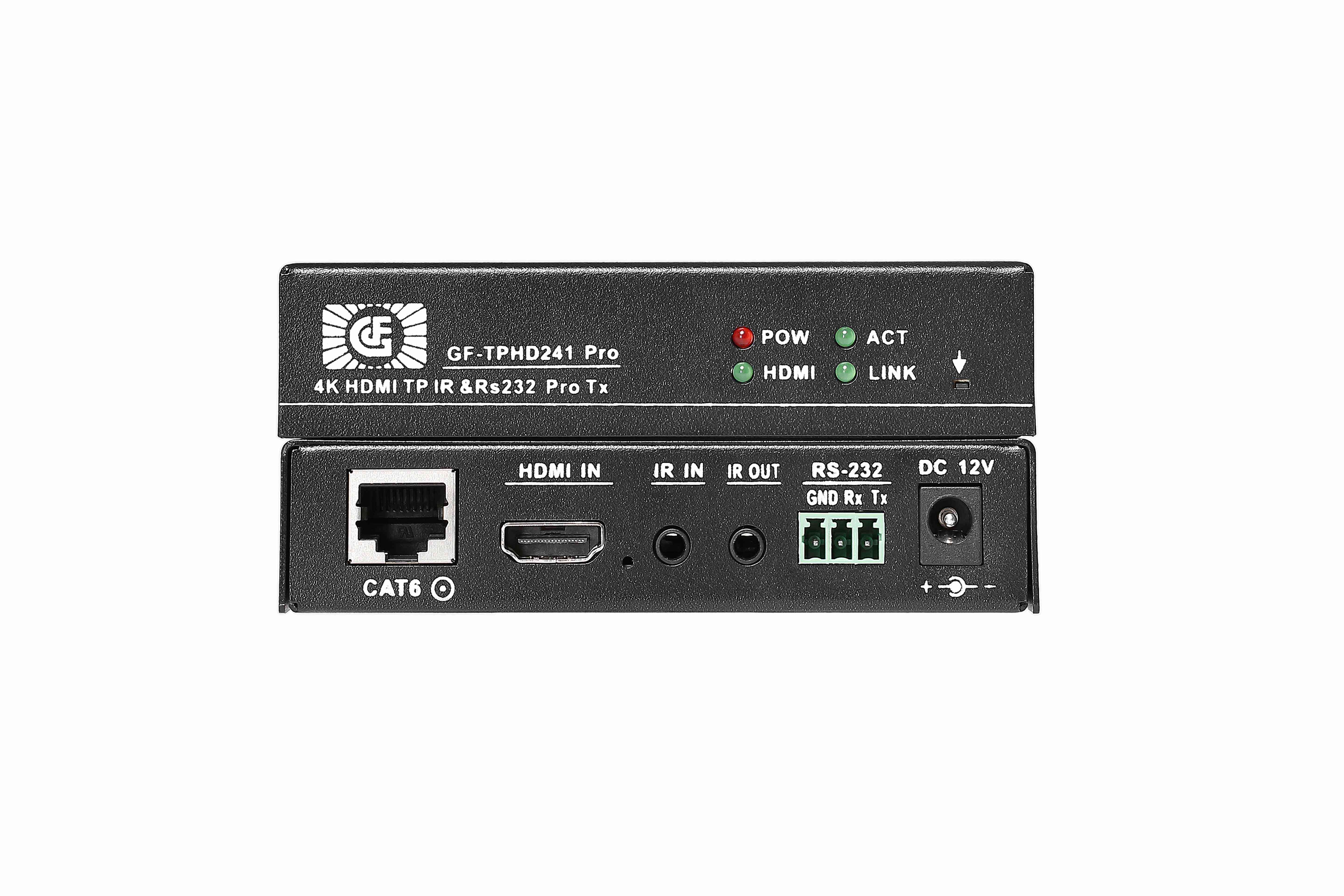 HDBaseT100米遠距離無壓縮4K傳輸IR控制發(fā)射接收器